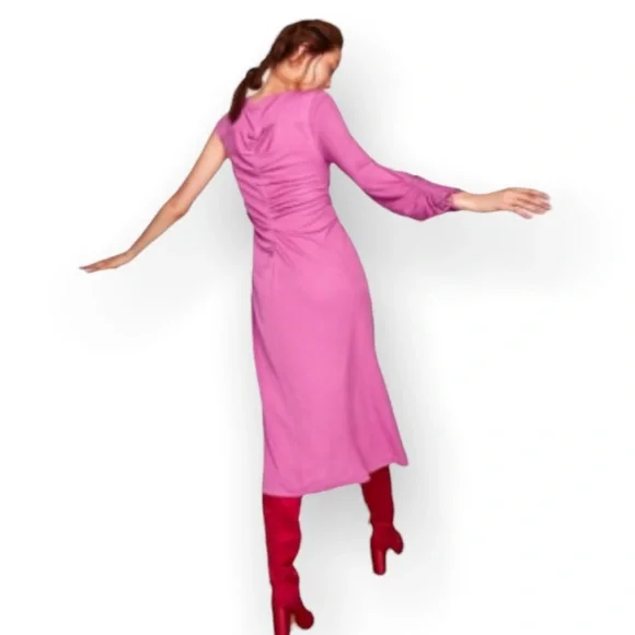 strapless open back dress Girls' Pink Christmas Twirl Dress main image 0